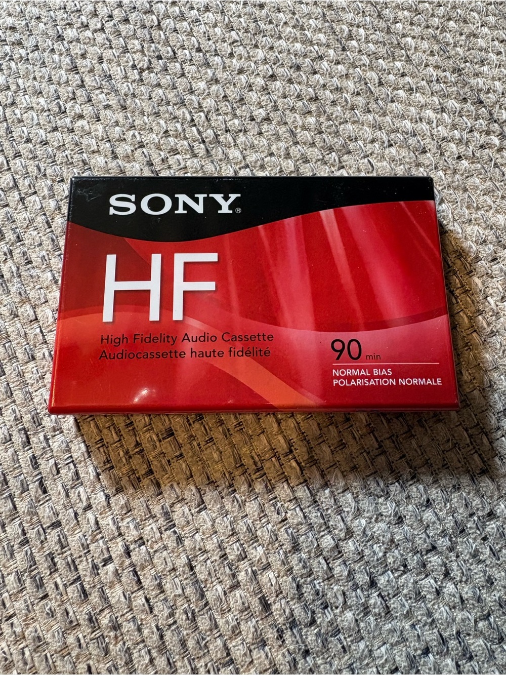 Sony HF Red High Fidelity 90min Audio Cassette (Packaged)